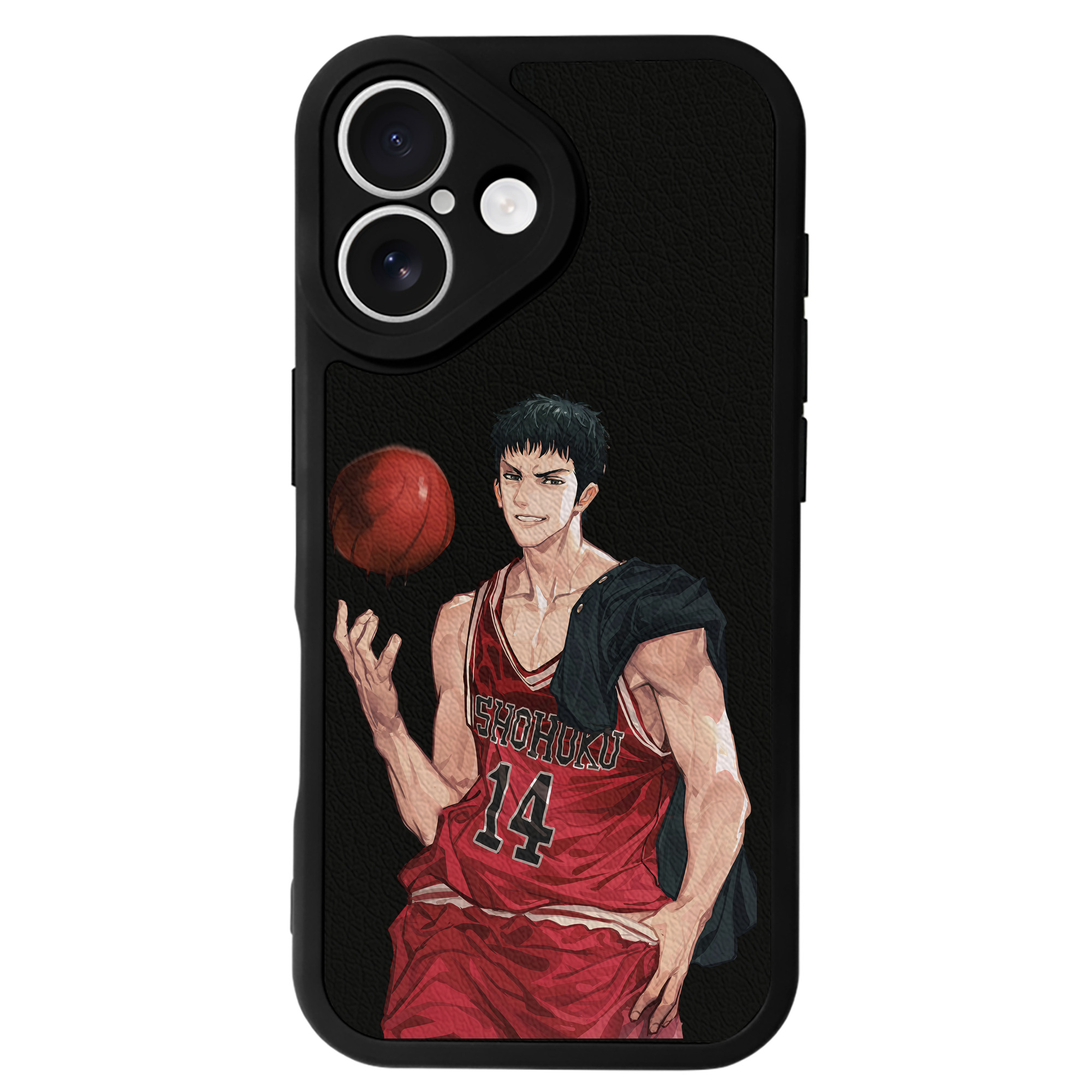 （画像用） SLAM DUNK／スラムダンク 【iPhone 16シリーズ対応】シリコンスマホケース（レザー調） 材質：シリコン